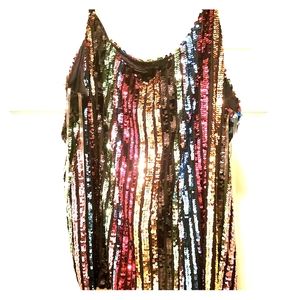 Glam multi color top
